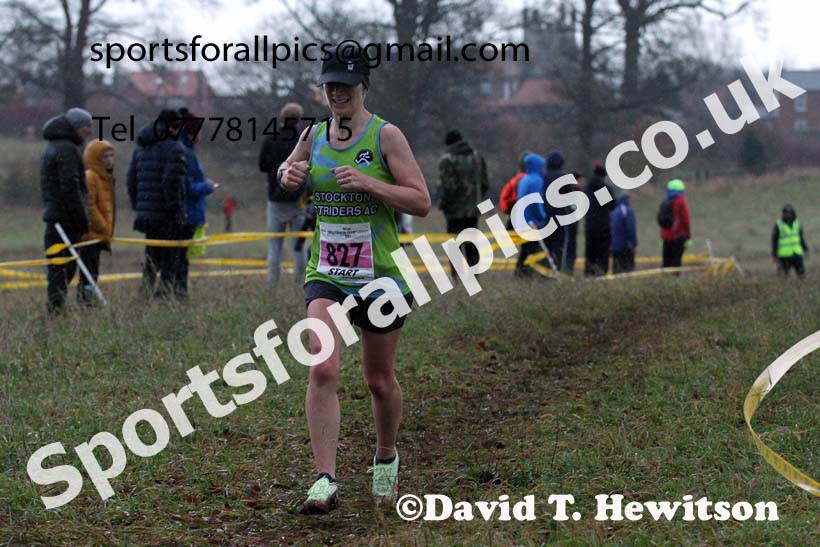 Senior women, 2021 North Eastern Cross Country Championships, Sedgefield. Photo: David T. Hewitson/Sports for All Pics
